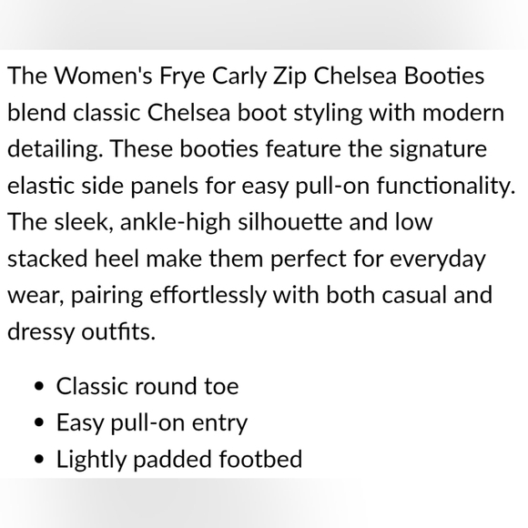 FRYE "Carly Chelsea" Cognac Double Zip Leather Ankle Bootie | Women's Size 6B - Picture 12 of 13